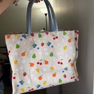 Colorful Fruit Pattern Tote Bag